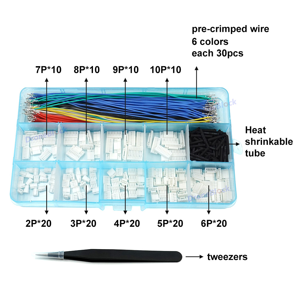 JST GH Connectors and Pre-Crim - Drone Kit Hexacopter 评论和价格