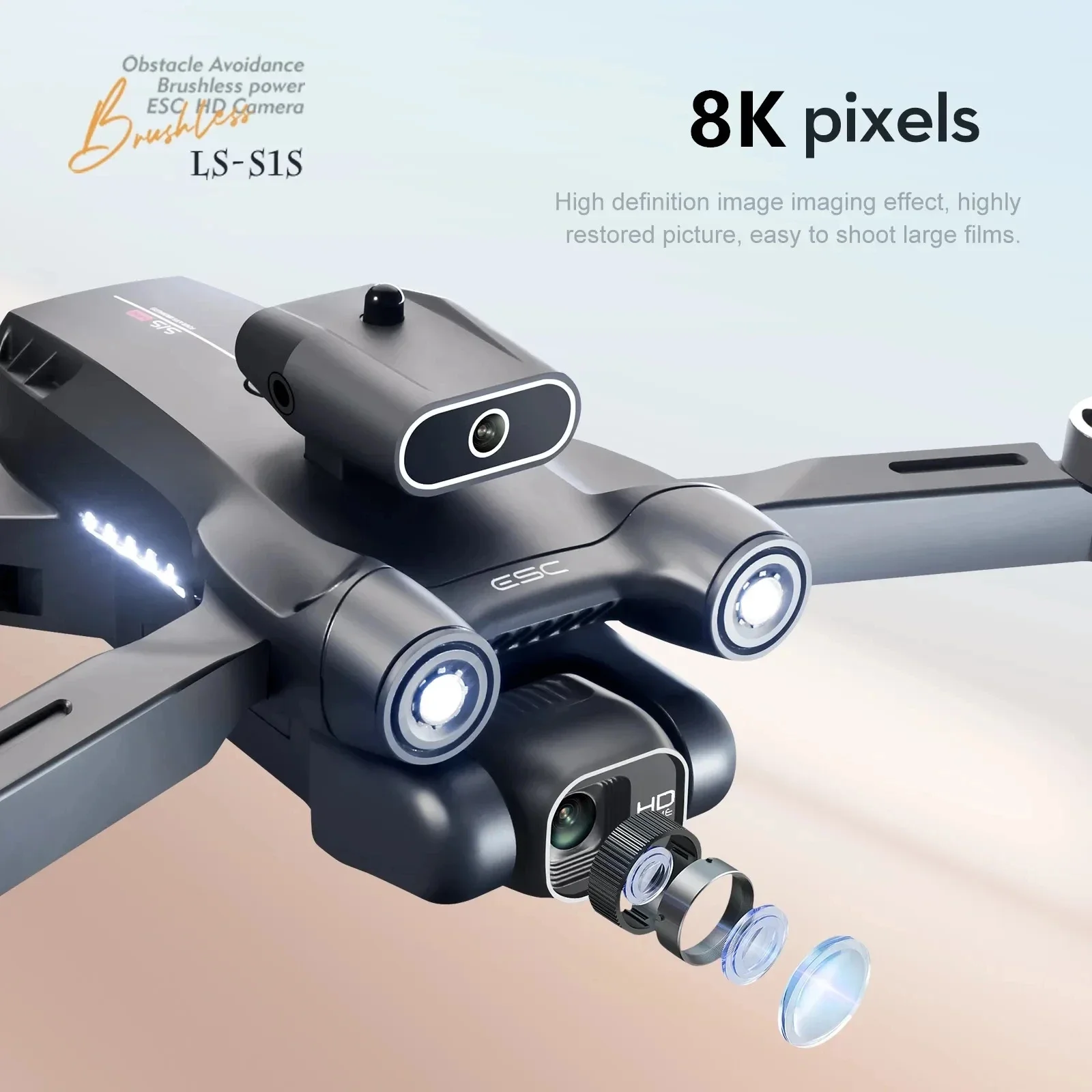 New S1S 5G GPS Drone Camera 8K - Drone Kit Professional 评论和价格