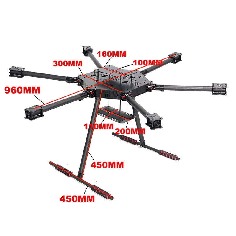 ZD850 ZD960 Full Carbon Fiber  - Drone Kit Heavy Lift 评论和价格