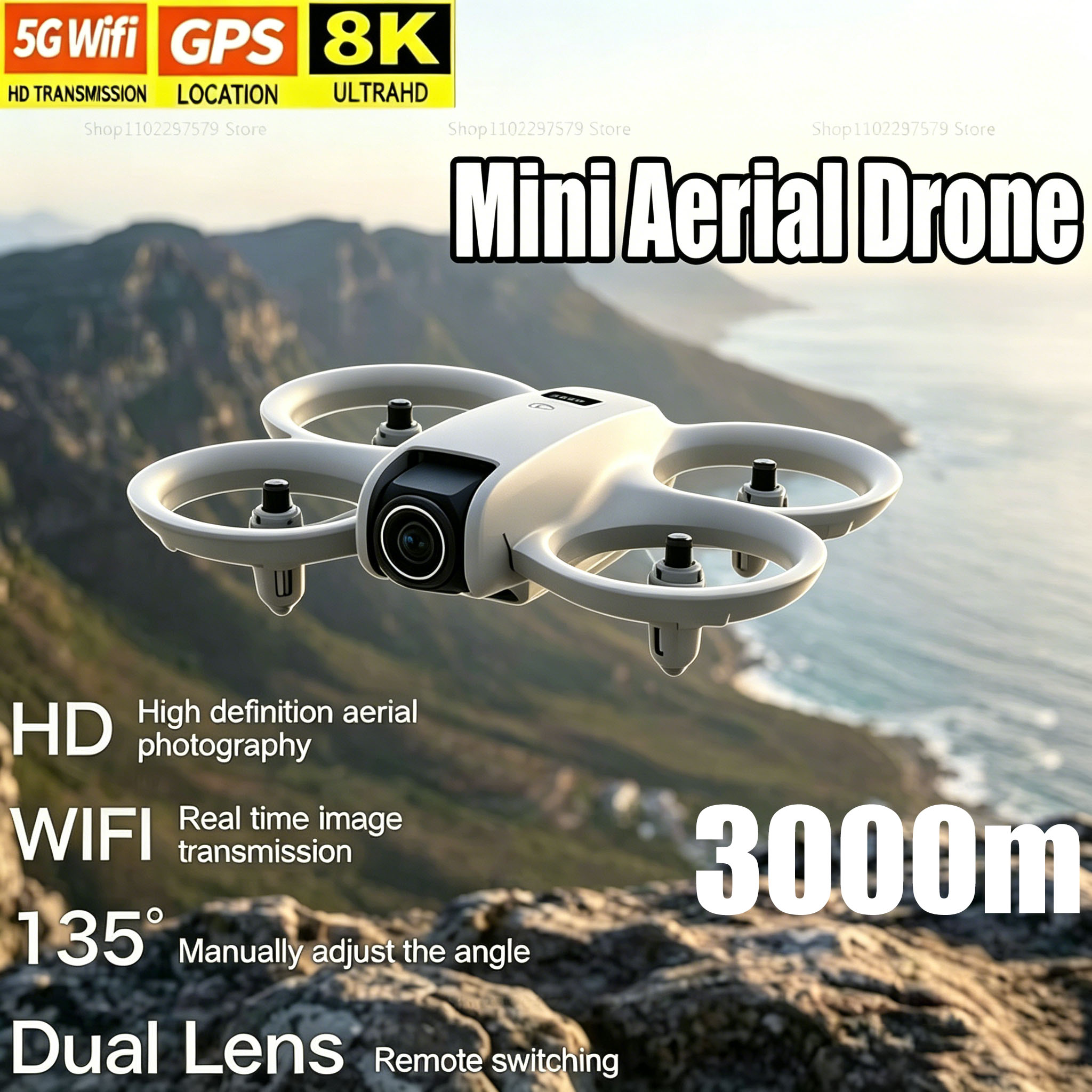 Mini Drone with 8K HD Camera F - Drone Kit Tricopter 评论和价格