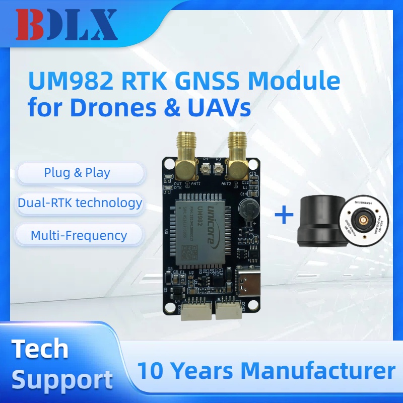 UM982 Dual Antenna RTK GNSS Mo - Drone Kit Hexacopter 评论和价格