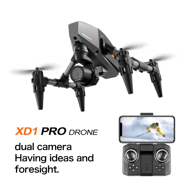 XD1 PRO Mini Drone Dual Camera - Drone Kit Tricopter 评论和价格